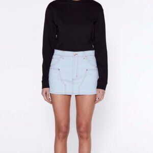 Renggli Cargo Mini Skirt Sky Blue Size Medium